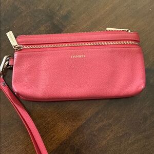 Danier Coral Leather Wallet